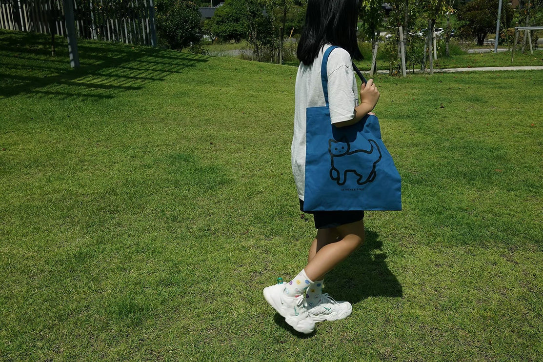 Eco Bag - Blue Cat - ColorSwatch