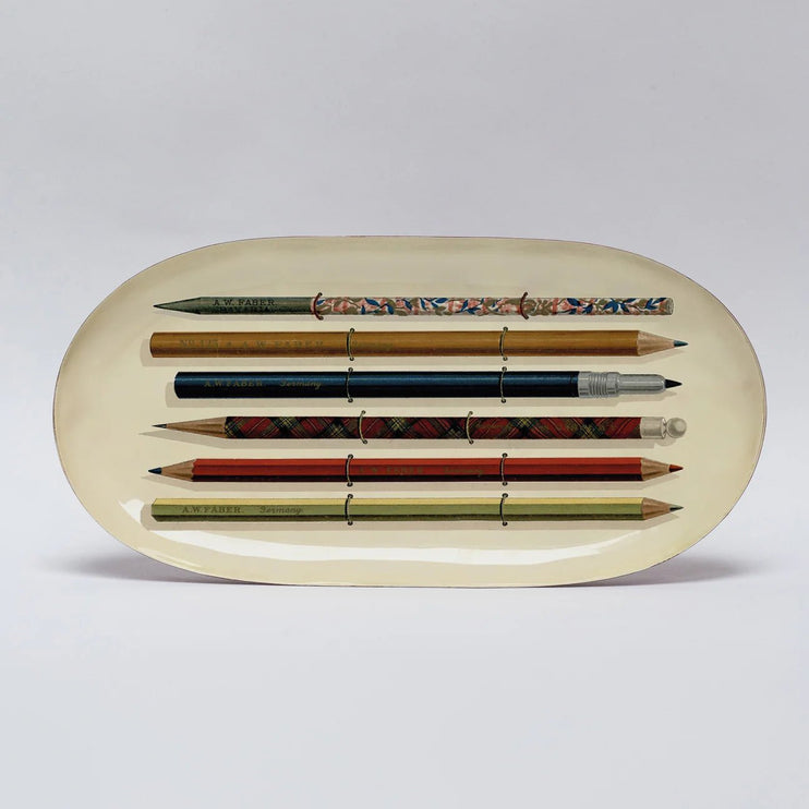 Enamel Tray - Vintage Pencils - ColorSwatch
