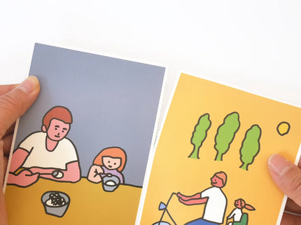 Set de Postales - Father/Mother and Daughter