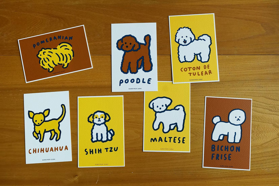 Set de Postales - Dog (Silkscreen)