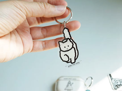Llavero - Cat 4 (White Cat)