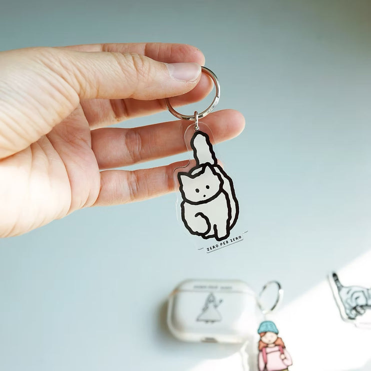 Llavero - Cat 4 (White Cat)