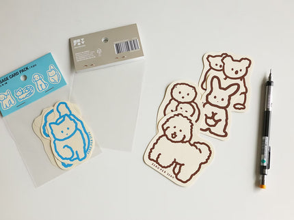 Message Card Pack - Animales