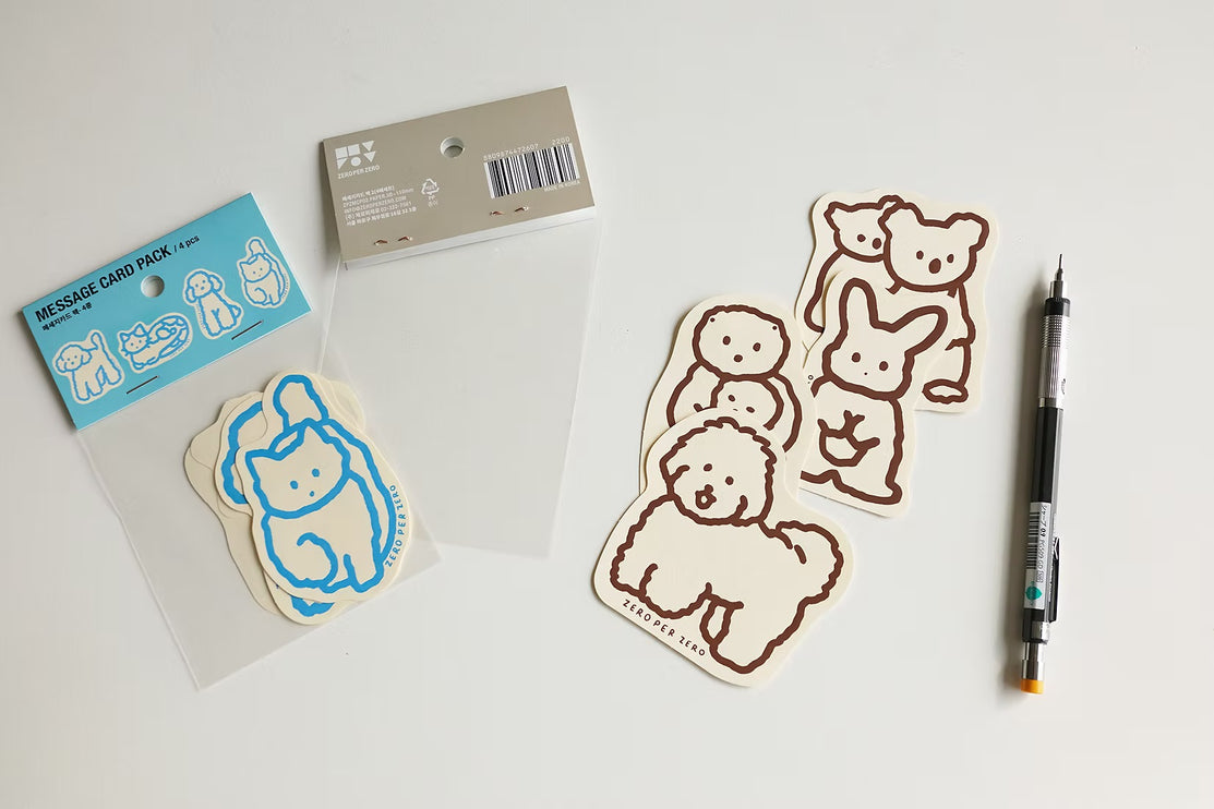 Message Card Pack - Animales
