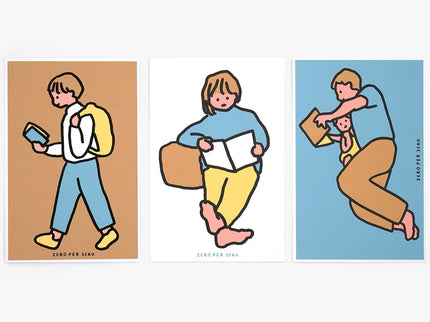 Set de Postales - Reading (Silkscreen)