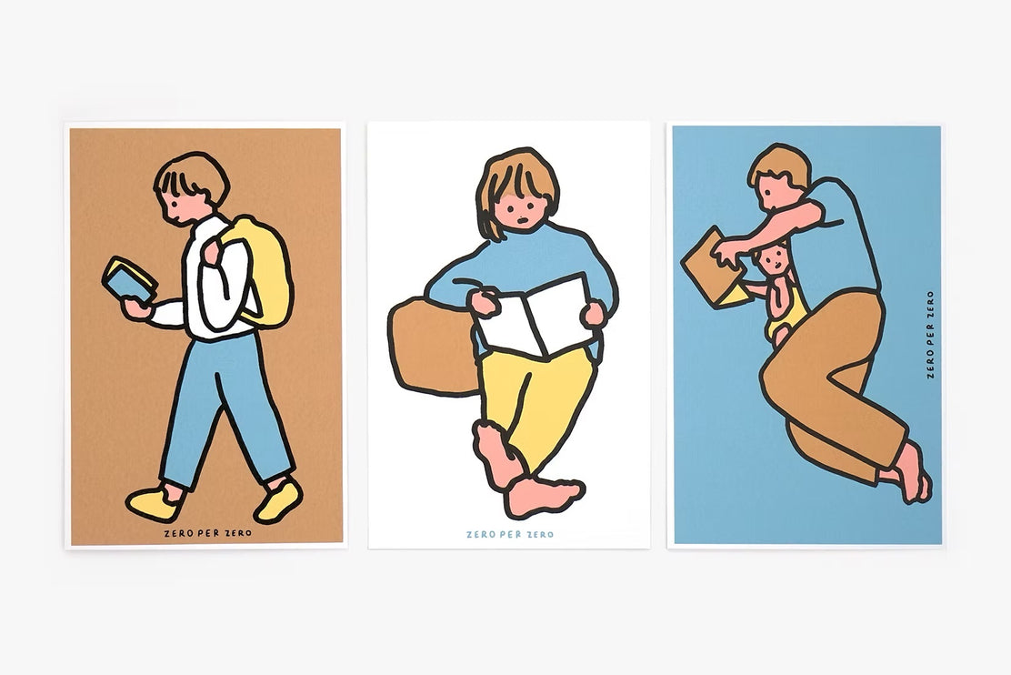 Set de Postales - Reading (Silkscreen)