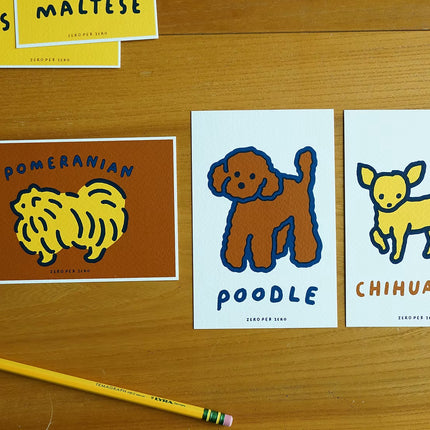 Set de Postales - Dog (Silkscreen)