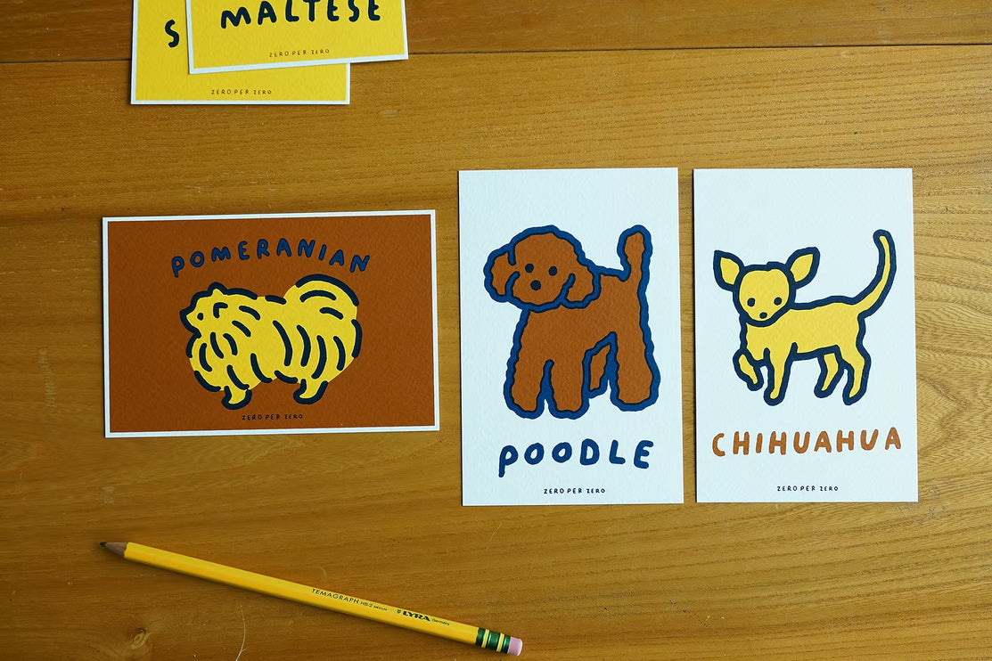 Set de Postales - Dog (Silkscreen)