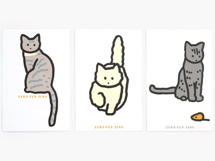 Set de Postales - Cat (Silkscreen)