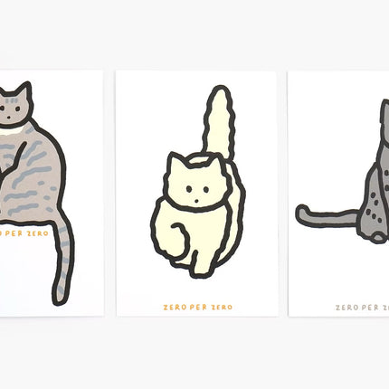 Set de Postales - Cat (Silkscreen)