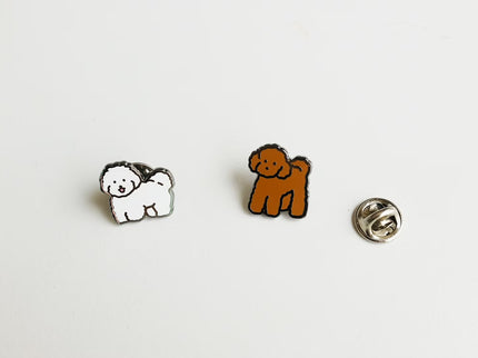 Pin - White Puppy