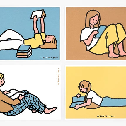 Set de Postales - Reading (Silkscreen)
