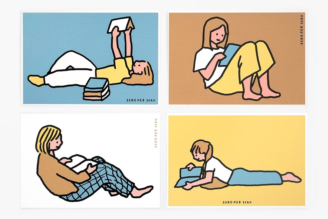 Set de Postales - Reading (Silkscreen)