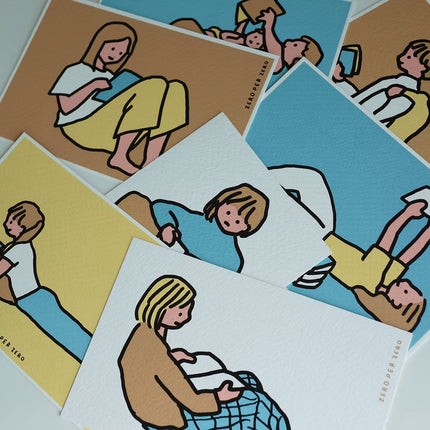 Set de Postales - Reading (Silkscreen)