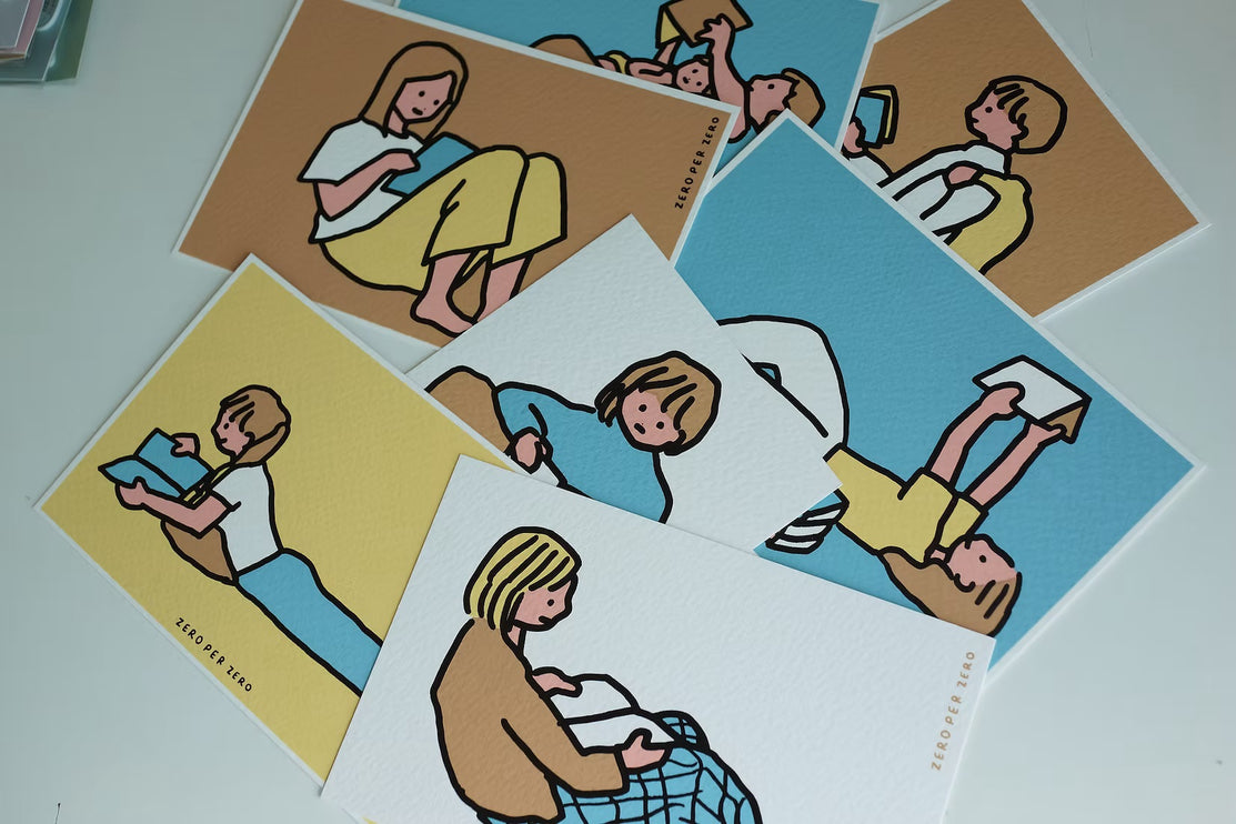 Set de Postales - Reading (Silkscreen)