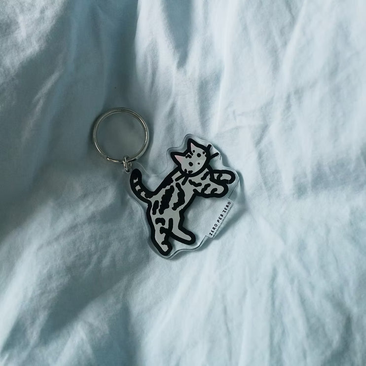 Llavero - Cat 9 (Grey Cat)