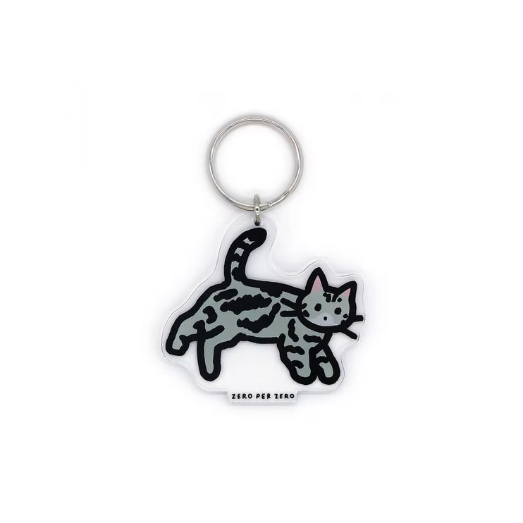 Llavero - Cat 9 (Grey Cat)