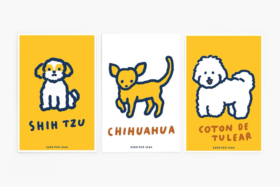 Set de Postales - Dog (Silkscreen)