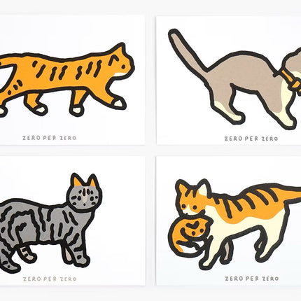 Set de Postales - Cat (Silkscreen)