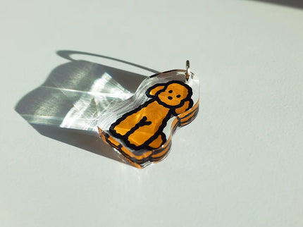 Objet Keyring - Brown Poodle