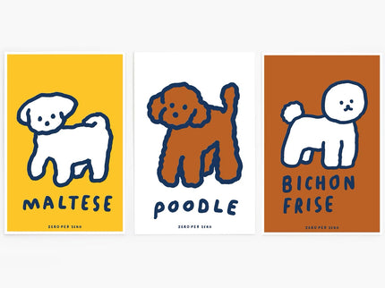 Set de Postales - Dog (Silkscreen)
