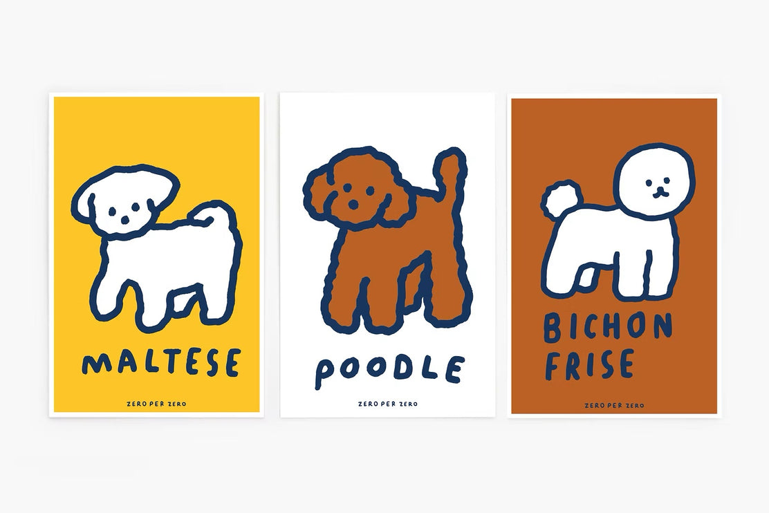 Set de Postales - Dog (Silkscreen)
