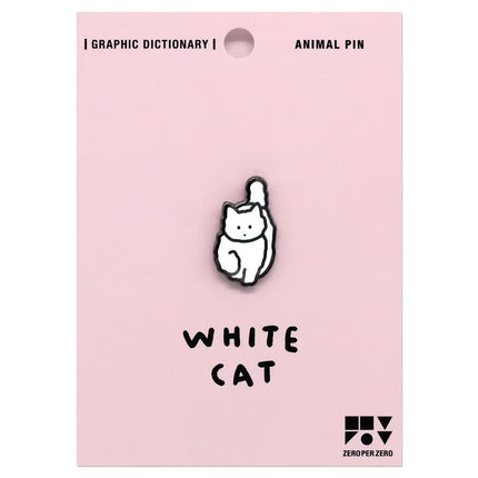 Pin - White Cat