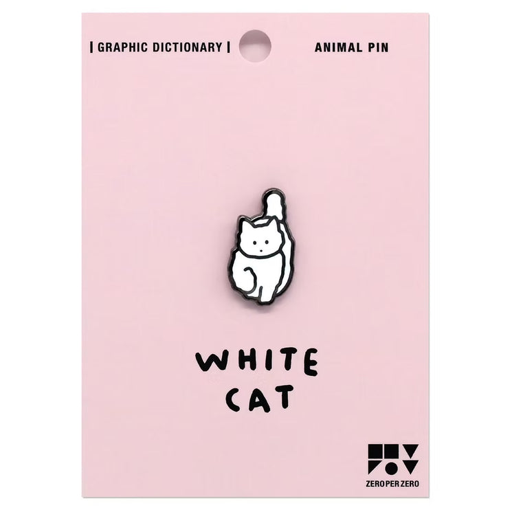 Pin - White Cat