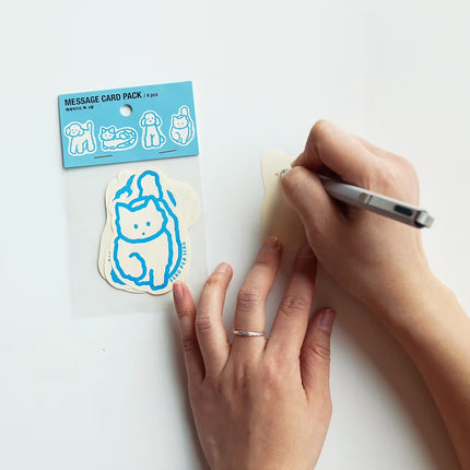 Message Card Pack - Perros y Gatos