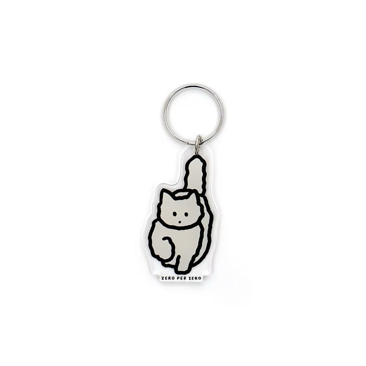 Llavero - Cat 4 (White Cat)
