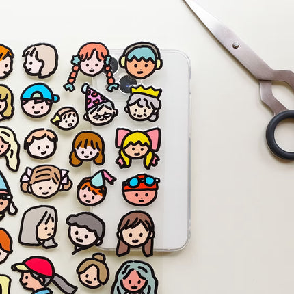 Point Stickers - Faces