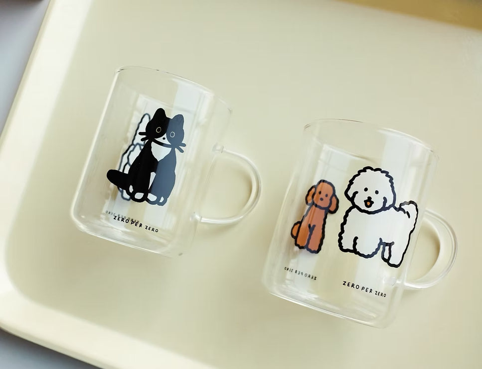 Drinking Glass - Cat (M)