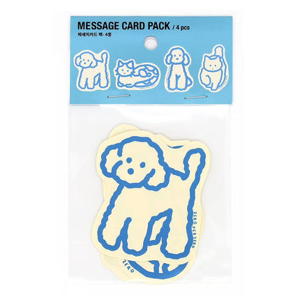 Message Card Pack - Perros y Gatos