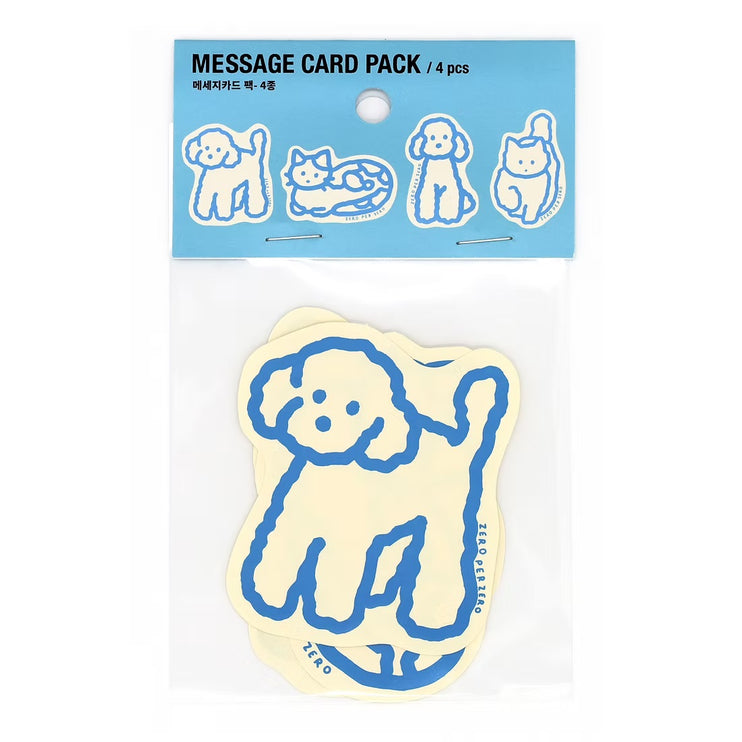Message Card Pack - Perros y Gatos