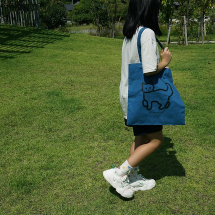 Eco Bag - Blue Cat
