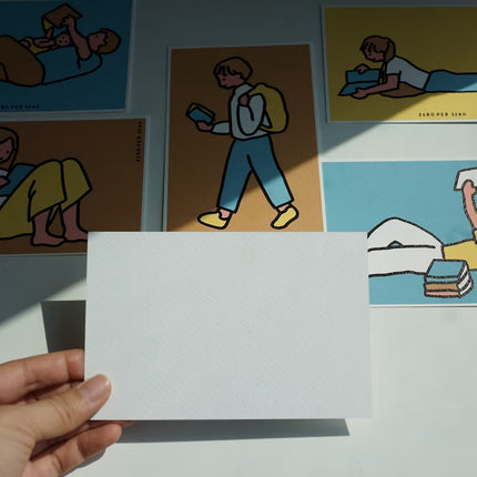 Set de Postales - Reading (Silkscreen)