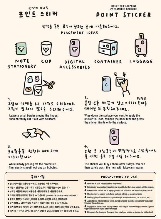 Point Stickers - Cats