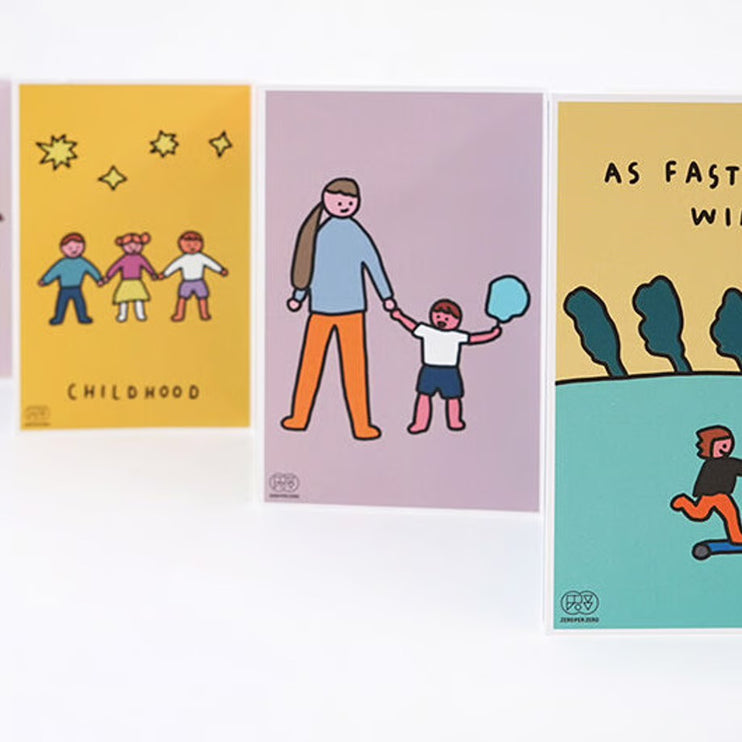 Set de Postales - Father/Mother and Son