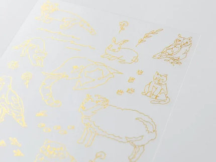 Transfer Foil Stickers - Animales Terrestres