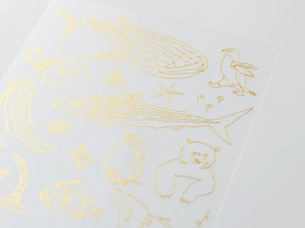 Transfer Foil Stickers - Criaturas Marinas