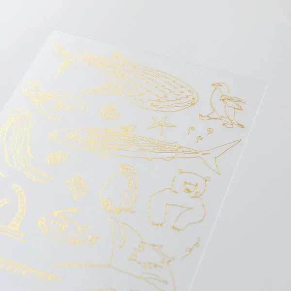 Transfer Foil Stickers - Criaturas Marinas