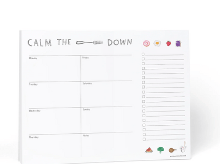 Fork Weekly Meal Planner Notepad - ColorSwatch