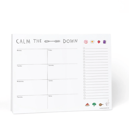 Fork Weekly Meal Planner Notepad - ColorSwatch