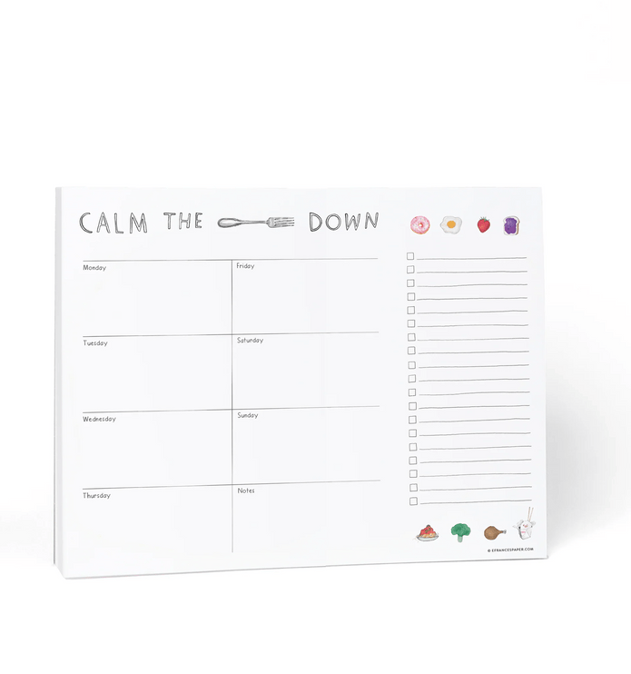 Fork Weekly Meal Planner Notepad - ColorSwatch
