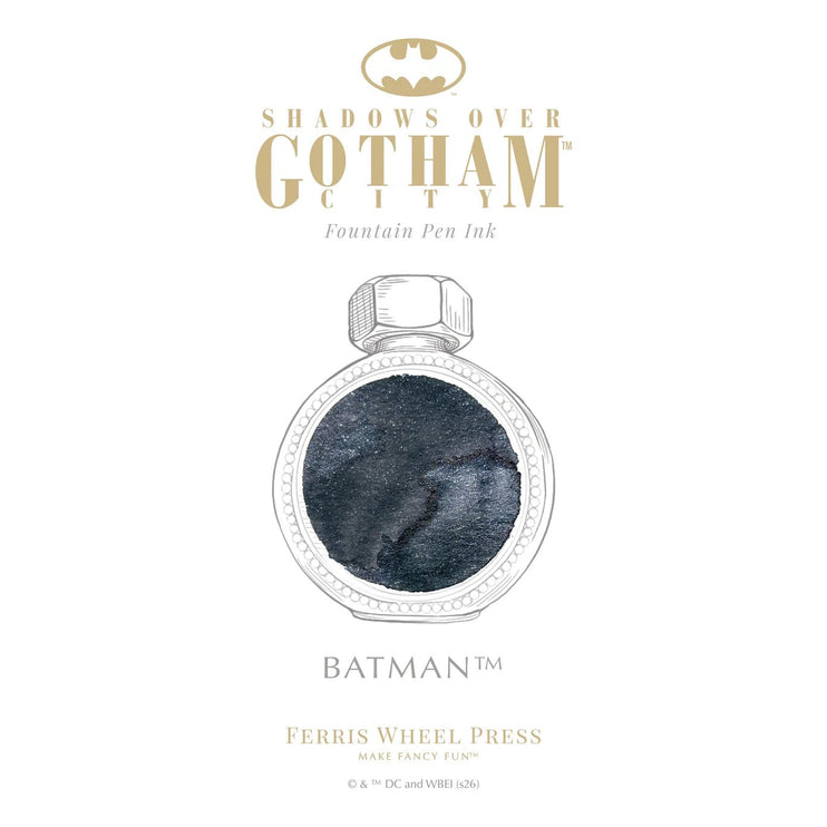 Fountain Pen and Ink Set - Shadows over Gotham City (Batman) - ColorSwatch