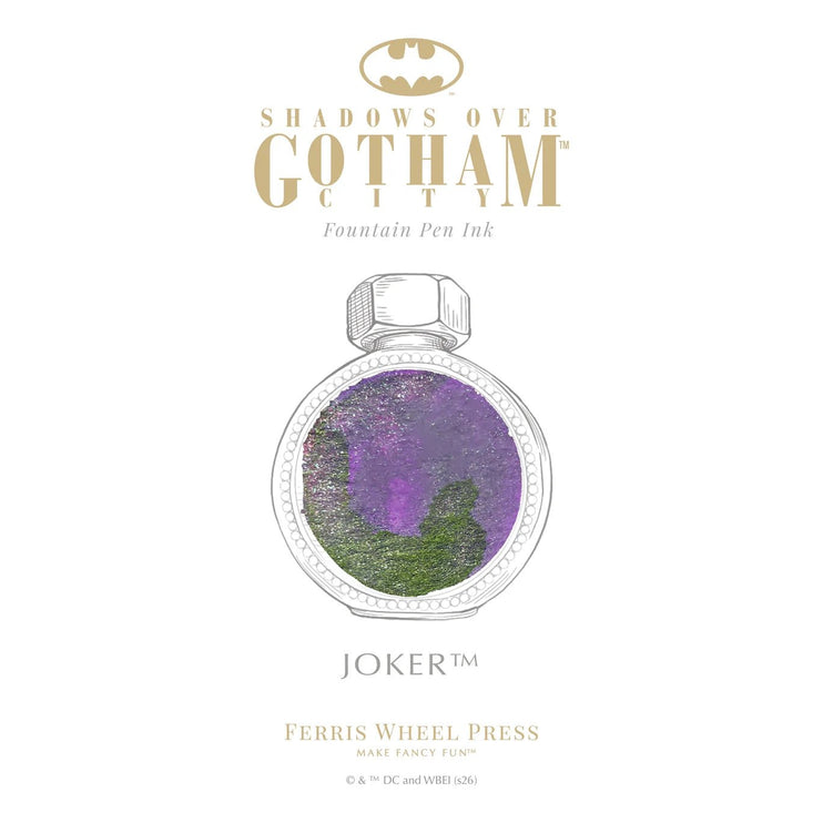 Fountain Pen and Ink Set - Shadows over Gotham City (Joker) - ColorSwatch