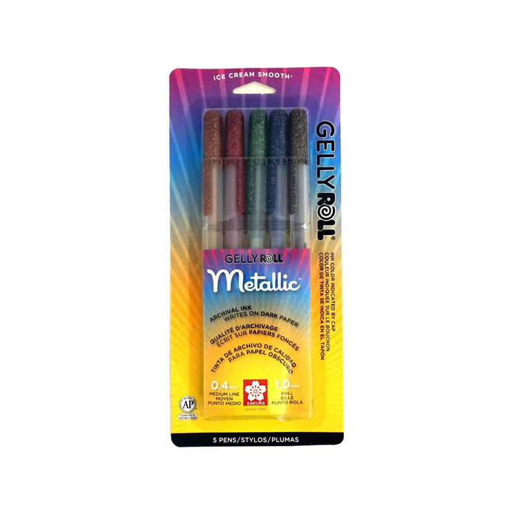 Gelly Roll Metallic - Dark - Set de 5 - ColorSwatch