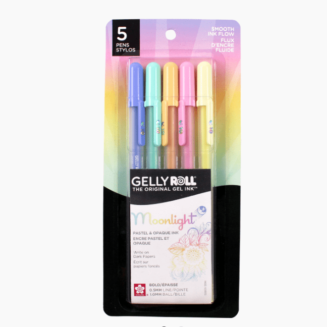 Gelly Roll Moonlight 1.0 - Set de 5 - Pastel - ColorSwatch
