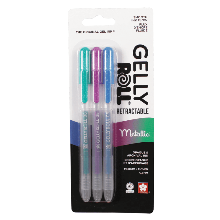 Gelly Roll Retráctil - Set de 3 - Metallic - ColorSwatch