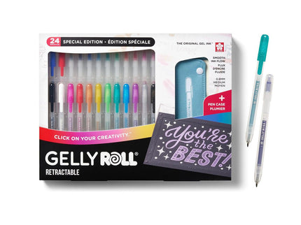 Gelly Roll Retráctil - Set Especial de 24 + Estuche - ColorSwatch